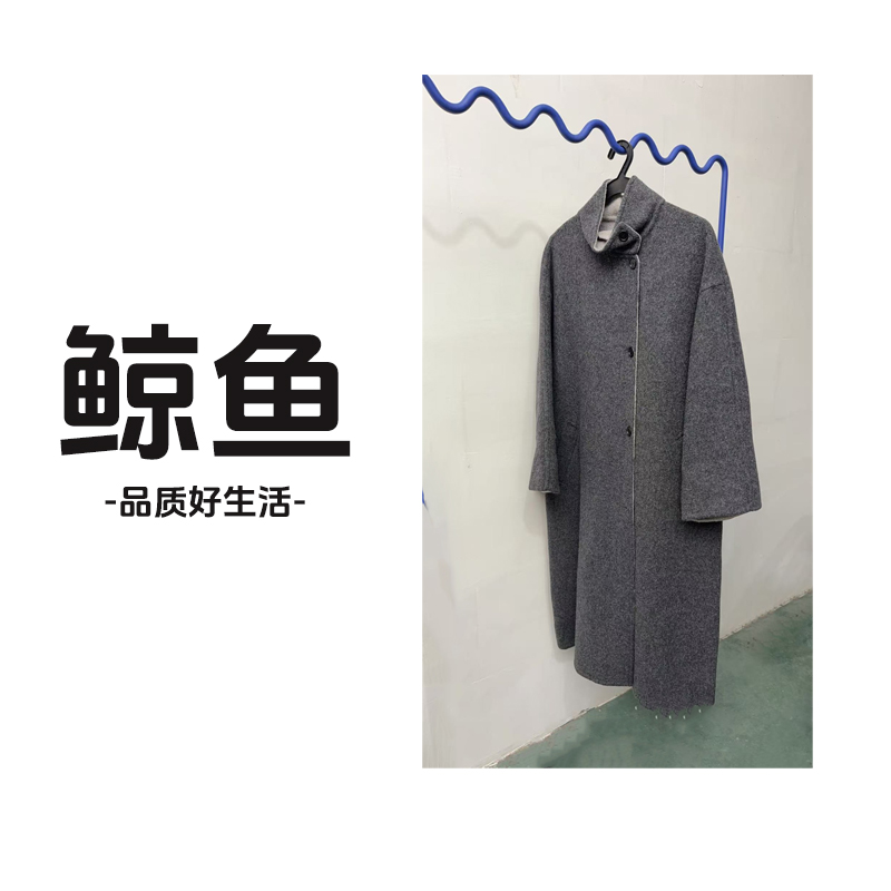 中长款直下摆毛呢外套立领冬季长款气质女装保暖 82532