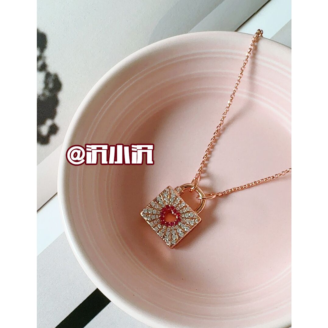 铜合金项链 【爱心锁】高档轻奢高定百搭气质时尚项链Z09