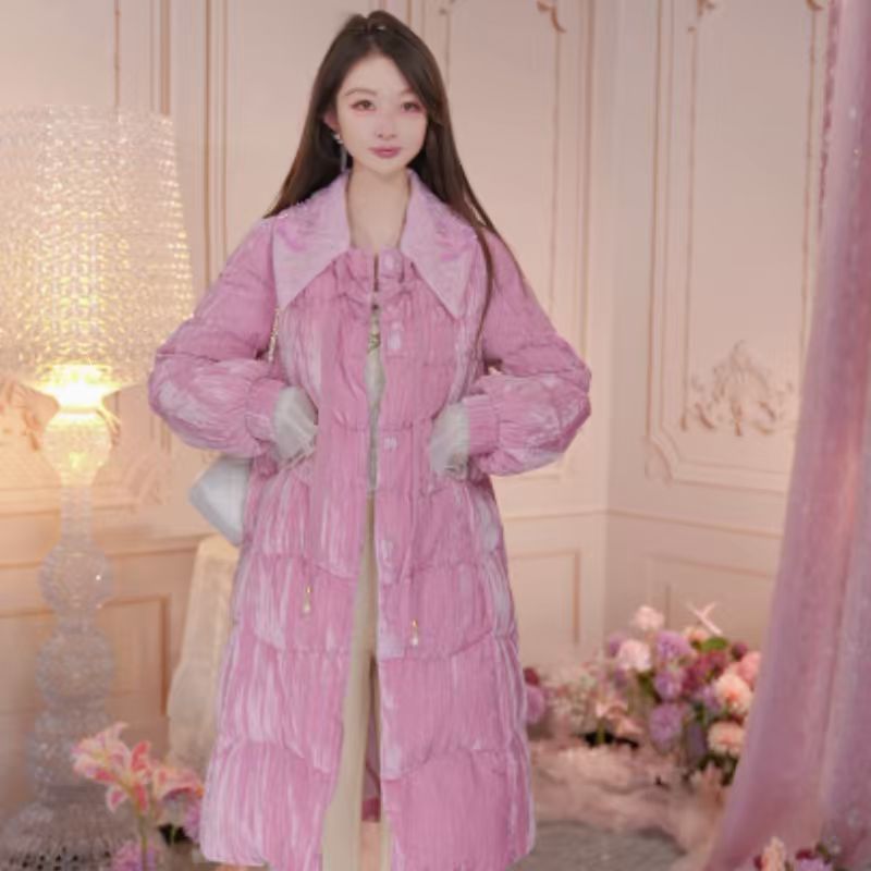 CHARFEN朝峰2025鹅绒服保暖显瘦气质CFE5E820-8098Y