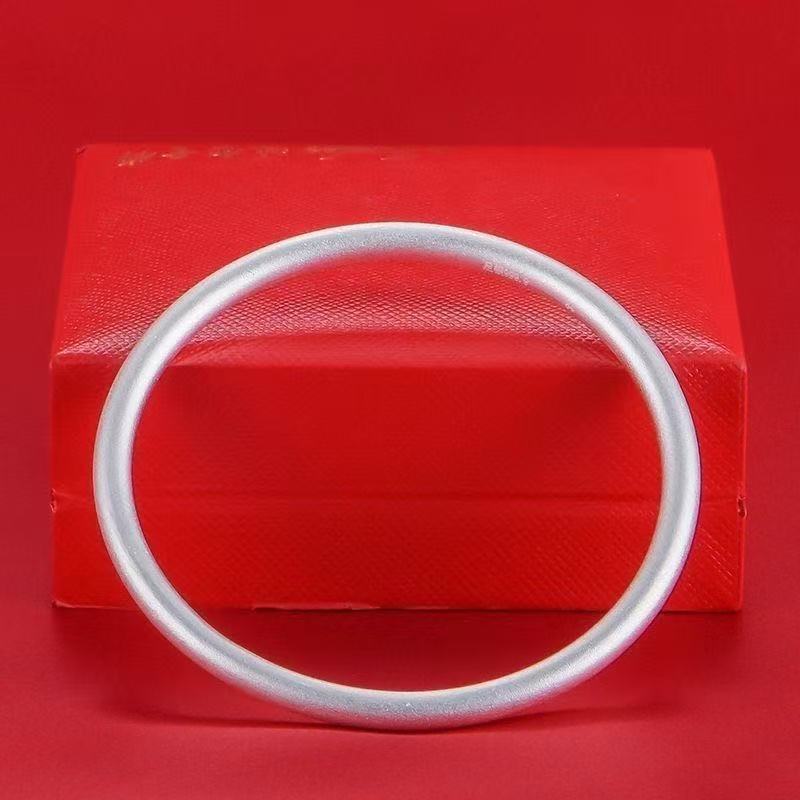 首饰盒/箱 藏银磨砂素圈经典传承手镯