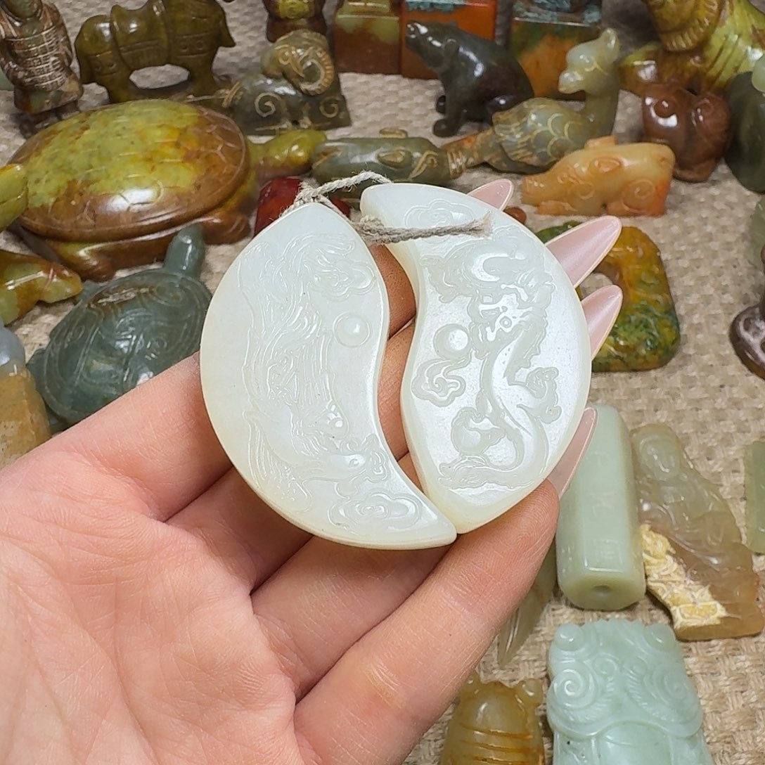 白玉菩提吊坠挂件