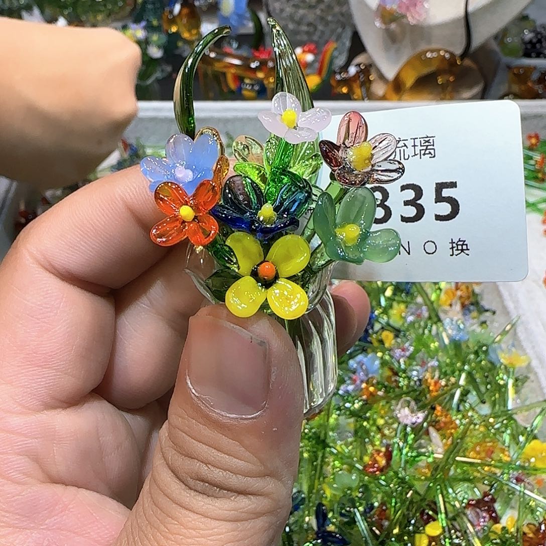 琉璃手工艺品835插花