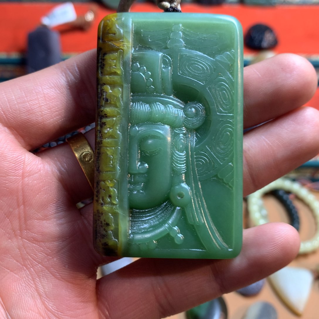 和田玉挂件未镶嵌烟**舞