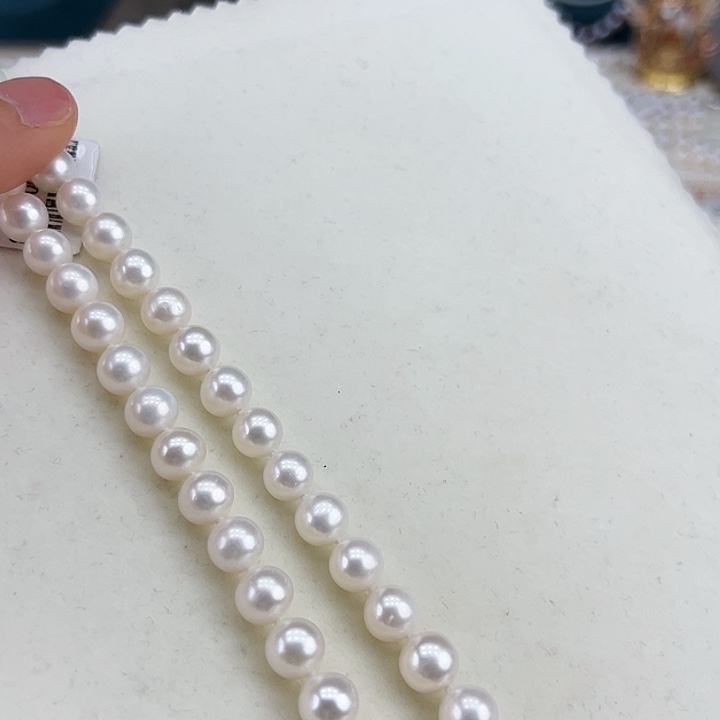 淡水珍珠银S925镶嵌颈饰➕8高品极光冷白