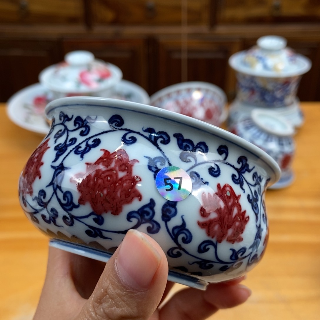 手绘现代茶具非古董