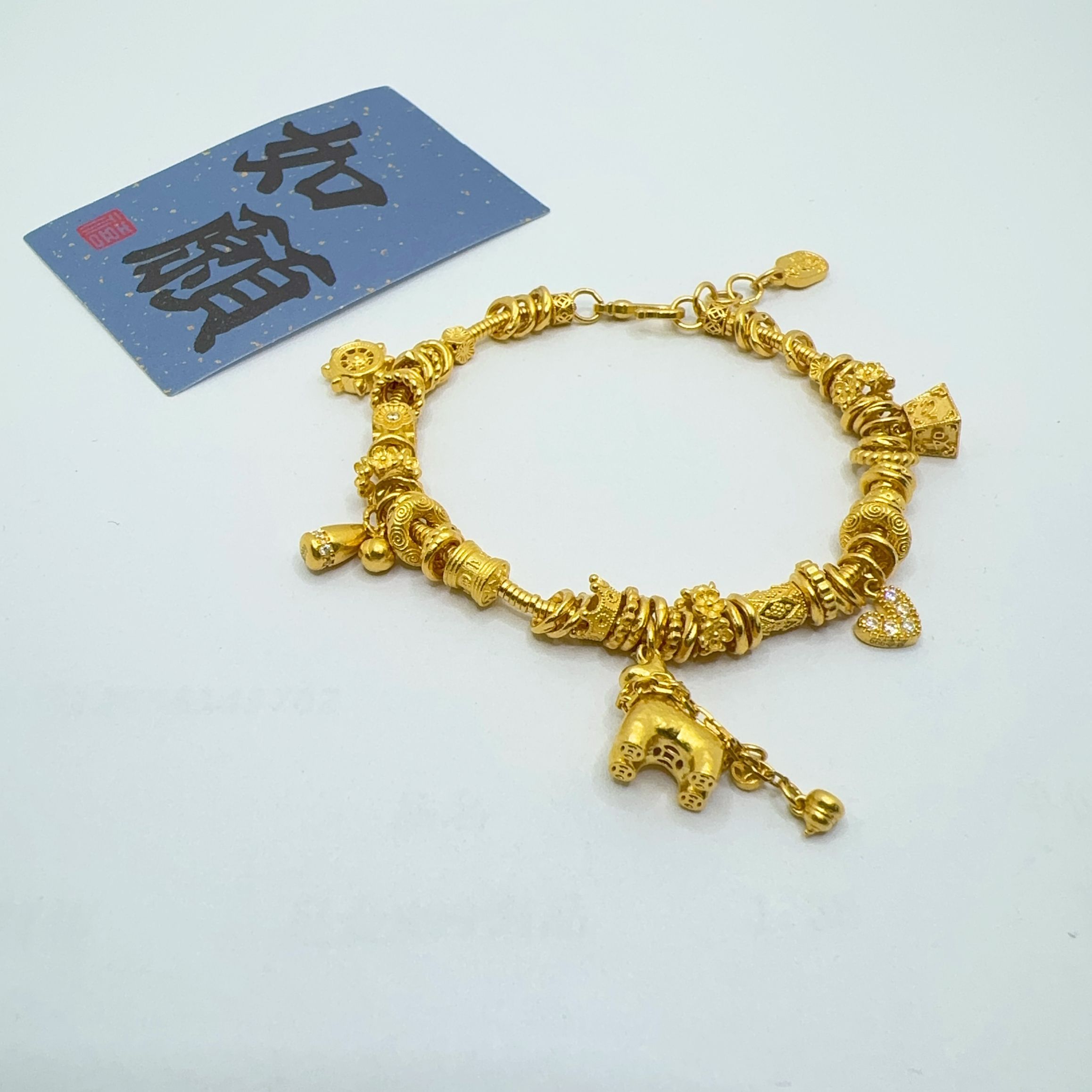 幸牌珠宝（卡5）足金999投资金条 14手围 30.4克