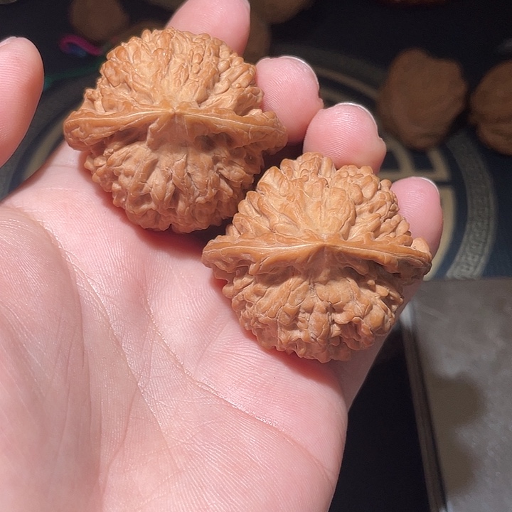 我***滚吊坠文玩核桃43➕尺寸麒麟纹官帽