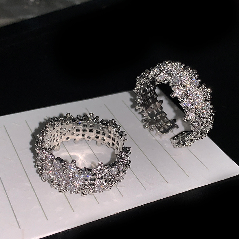 铜合金戒指 [云上轻奢饰品]满天星戒指 时尚可调节气质