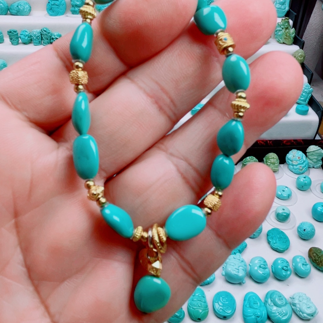 绿松石未镶嵌吊坠(不含链)