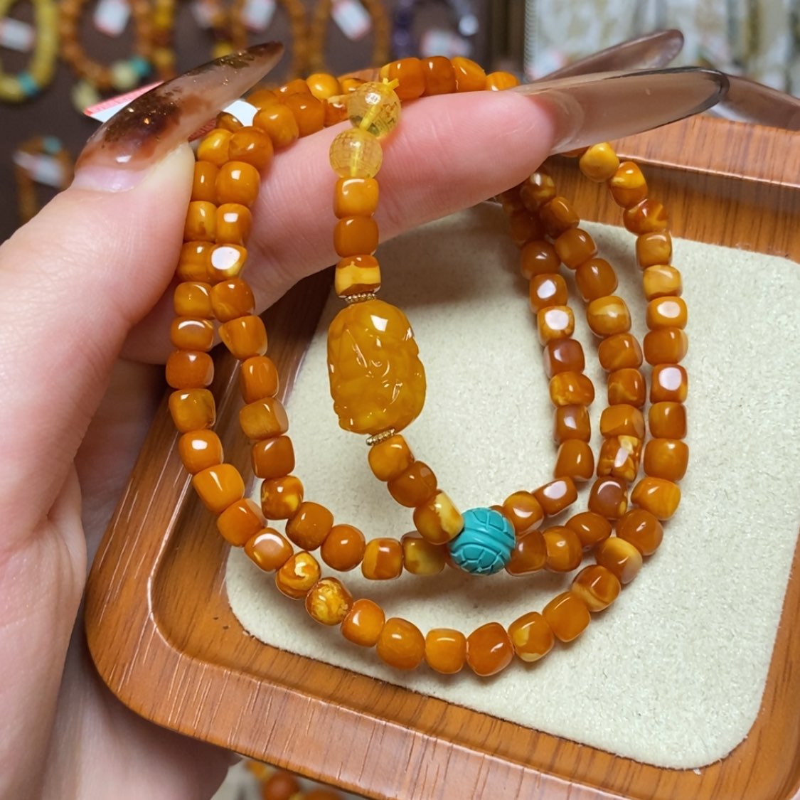 【闪购商品】手链蜜蜡未镶嵌手串