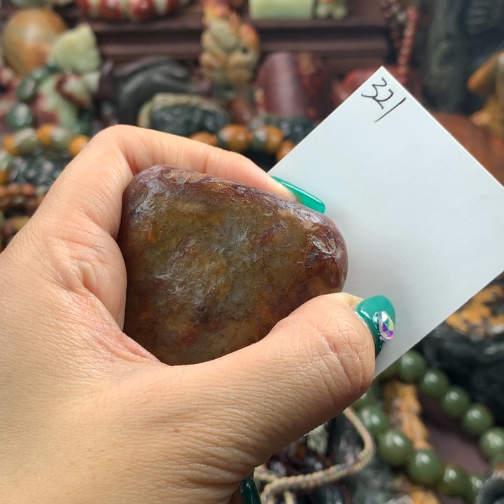 岫岩河磨玉（透闪石质玉）把件未镶嵌