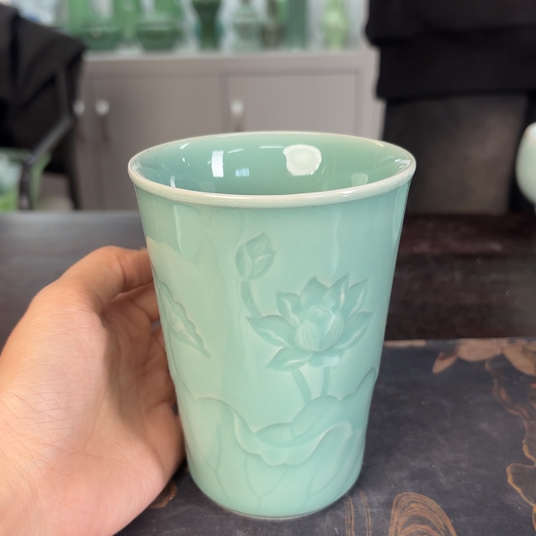 龙泉云间青瓷小米茶器