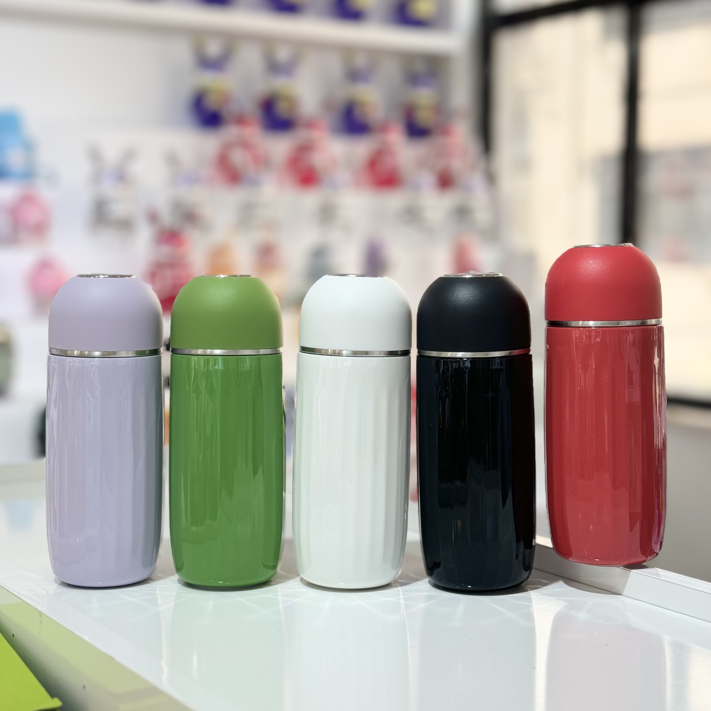 【丽姐二店】冬夏条纹口袋保温杯316不锈钢镜面小巧保温杯DXB66