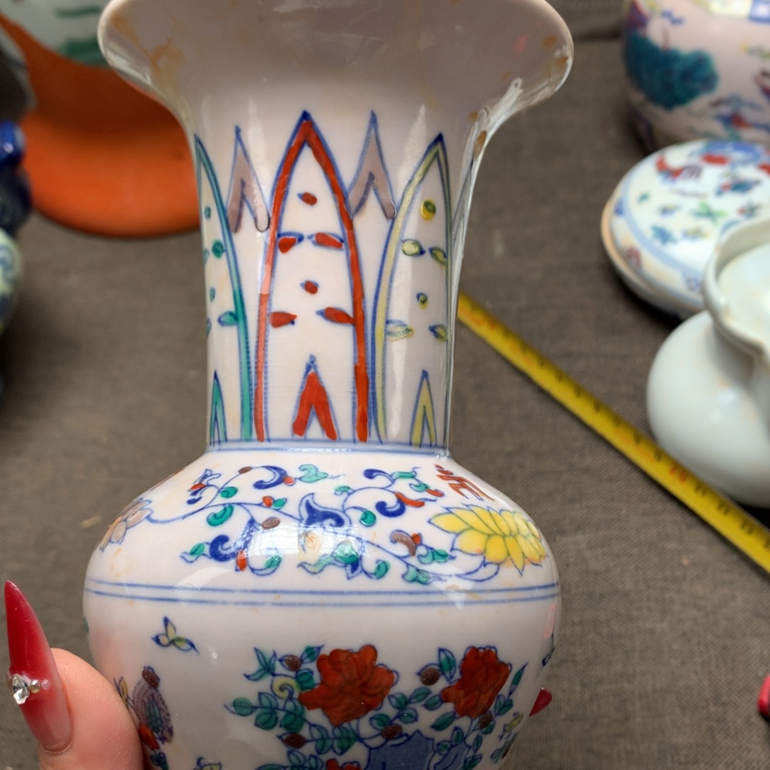 摆件陶瓷装的时候去的啊