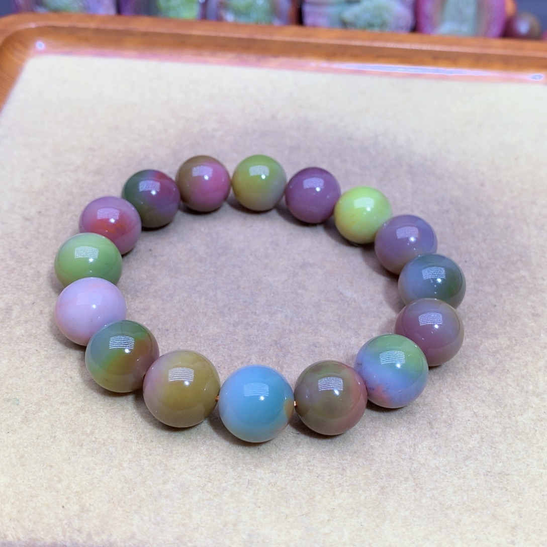 玛瑙未镶嵌手链盐源