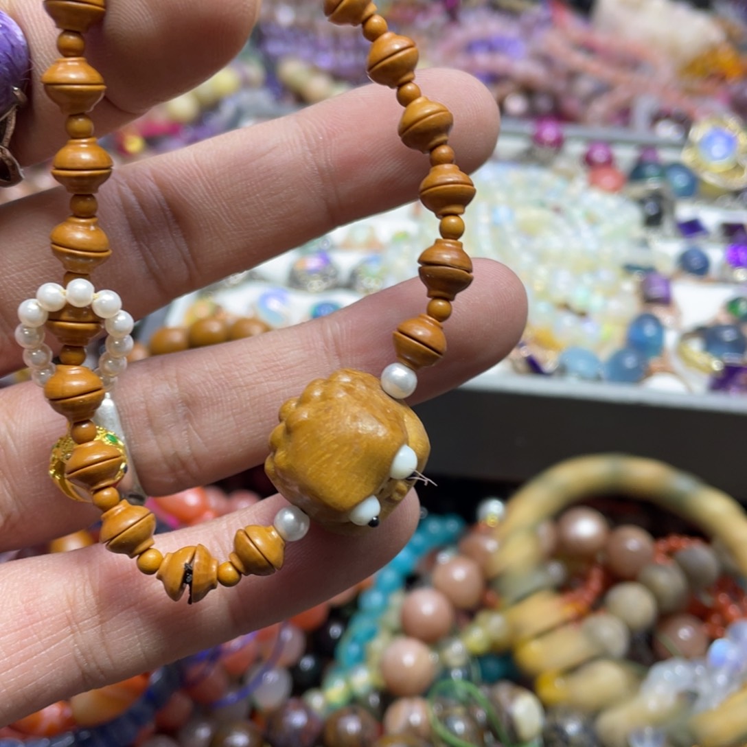 紫晶颈饰银S800镀金镶嵌