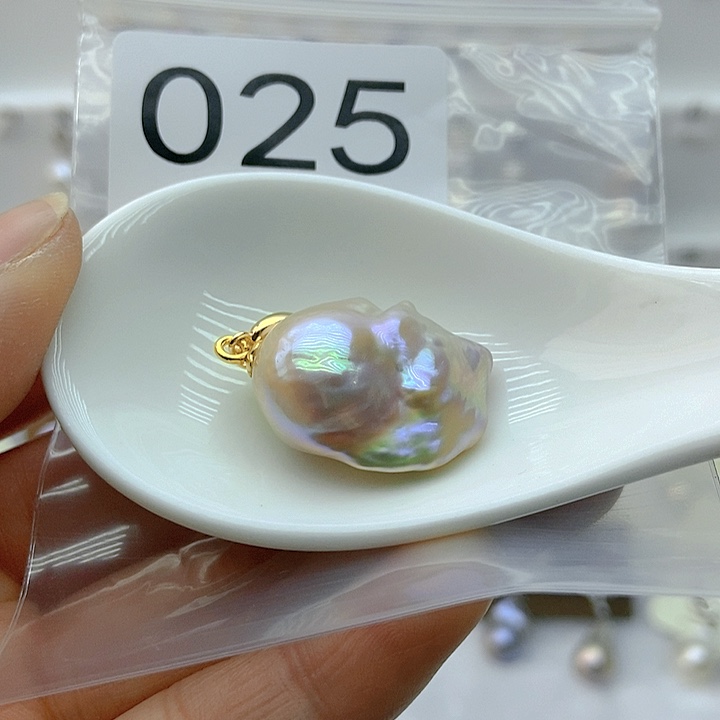 淡水珍珠颈饰银S925镶嵌