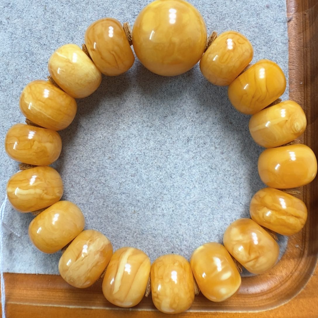 蜜蜡手串未镶嵌蜜蜡手串