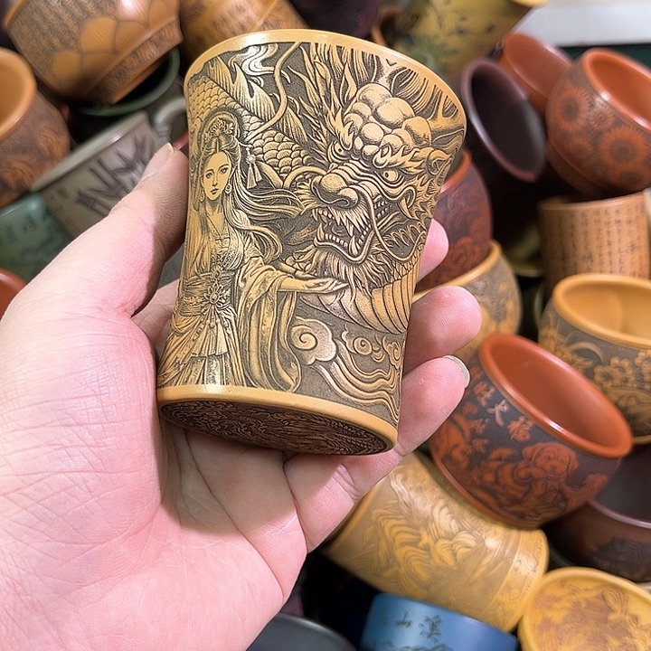 茶杯紫砂全手工紫砂主人杯