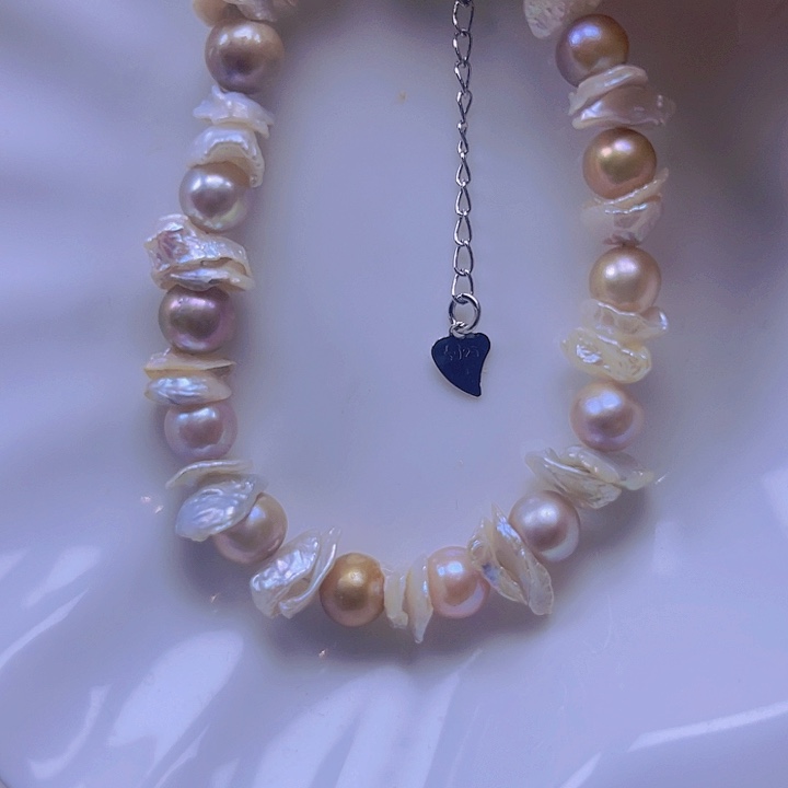 淡水珍珠手绳合金