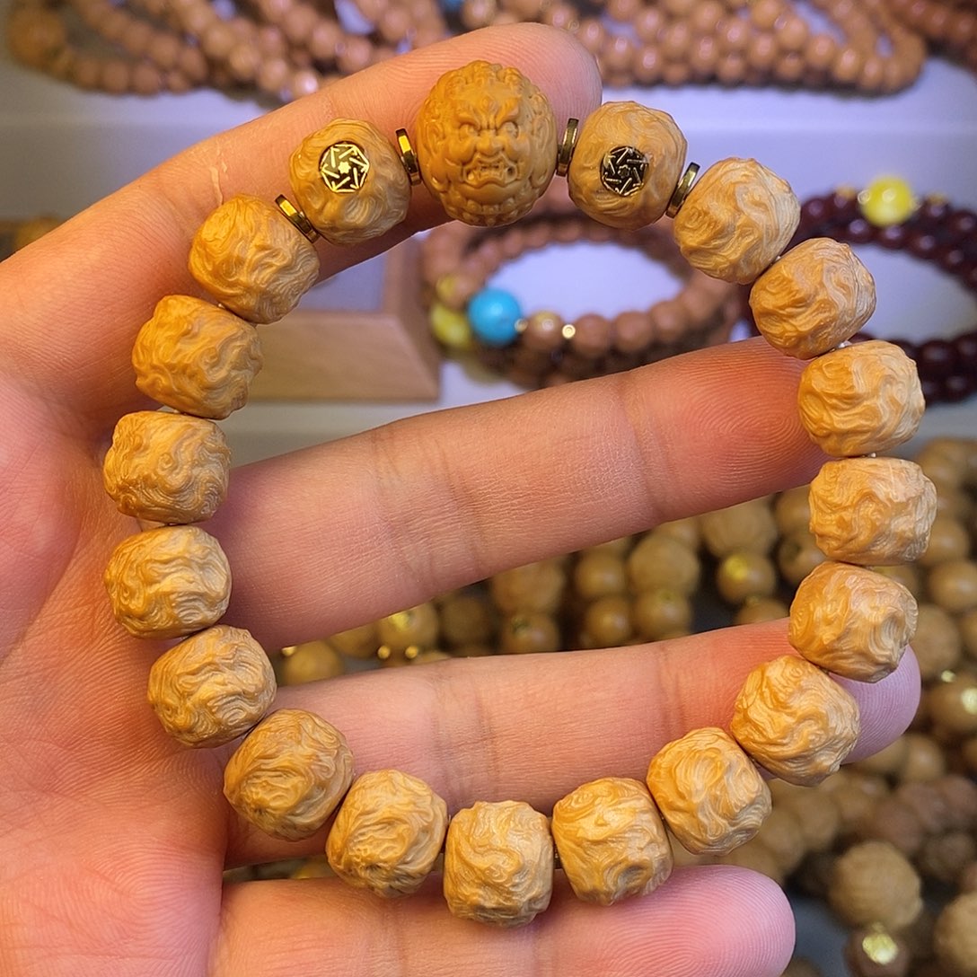 猴头核桃手串全品游龙大黑天