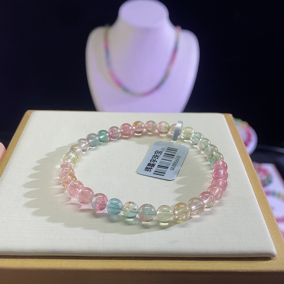 碧玺手链未镶嵌西瓜