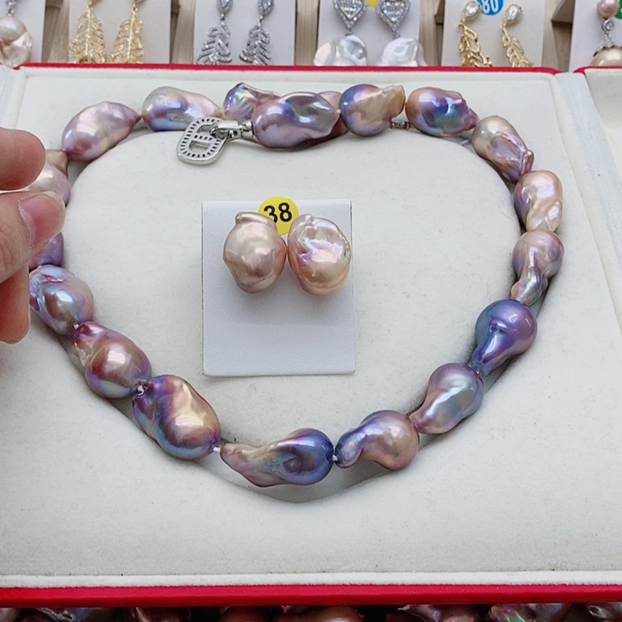 【闪购商品】淡水珍珠耳饰银S925镶嵌a****t