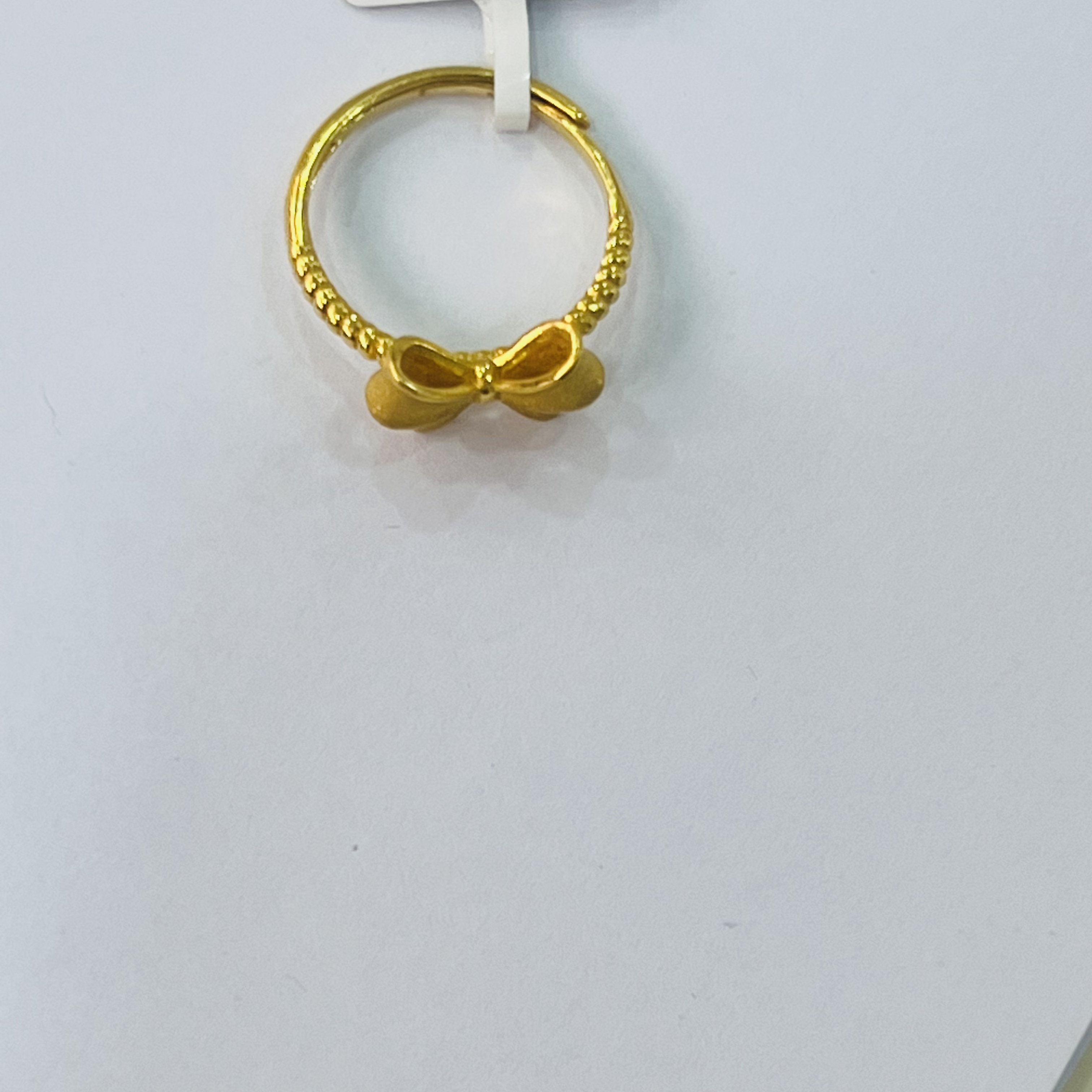 【小云专享】足金999饰品 蝴蝶结戒指 3.65 GP