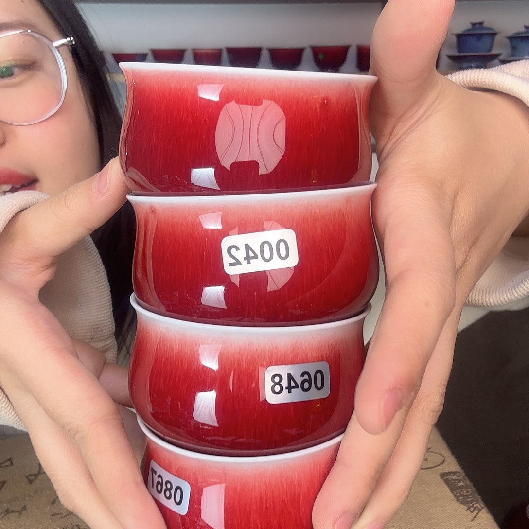 杯景德镇郎红陶瓷