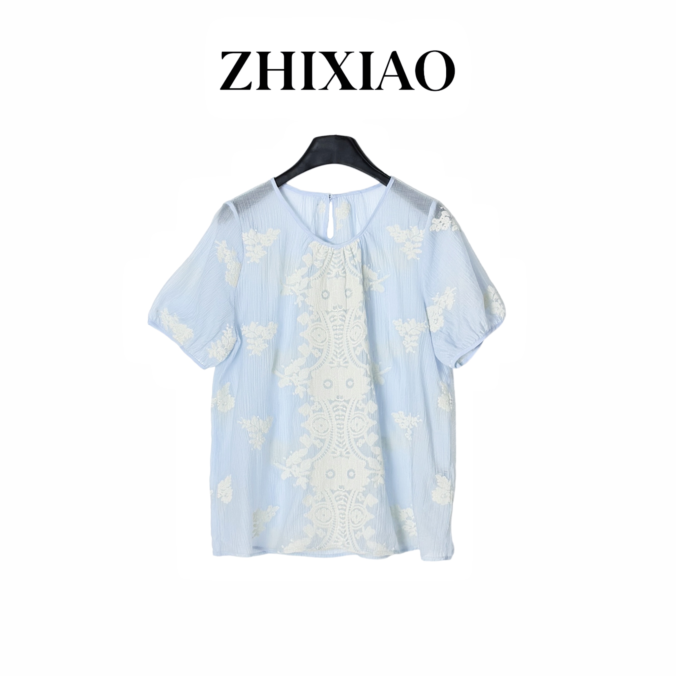 【ZHIXIAO】夏季新款：休闲刺绣短袖68626