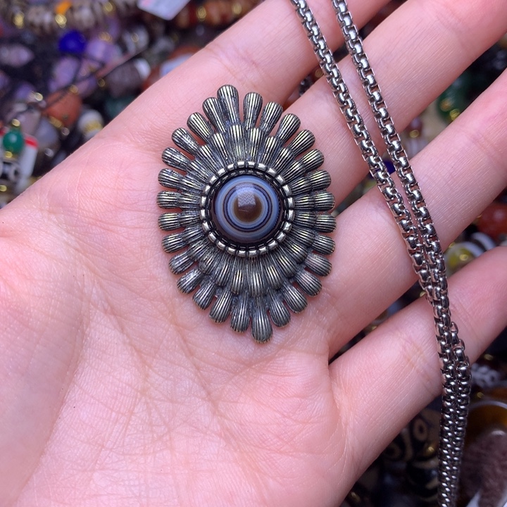 玛瑙/玉髓未镶嵌发一条