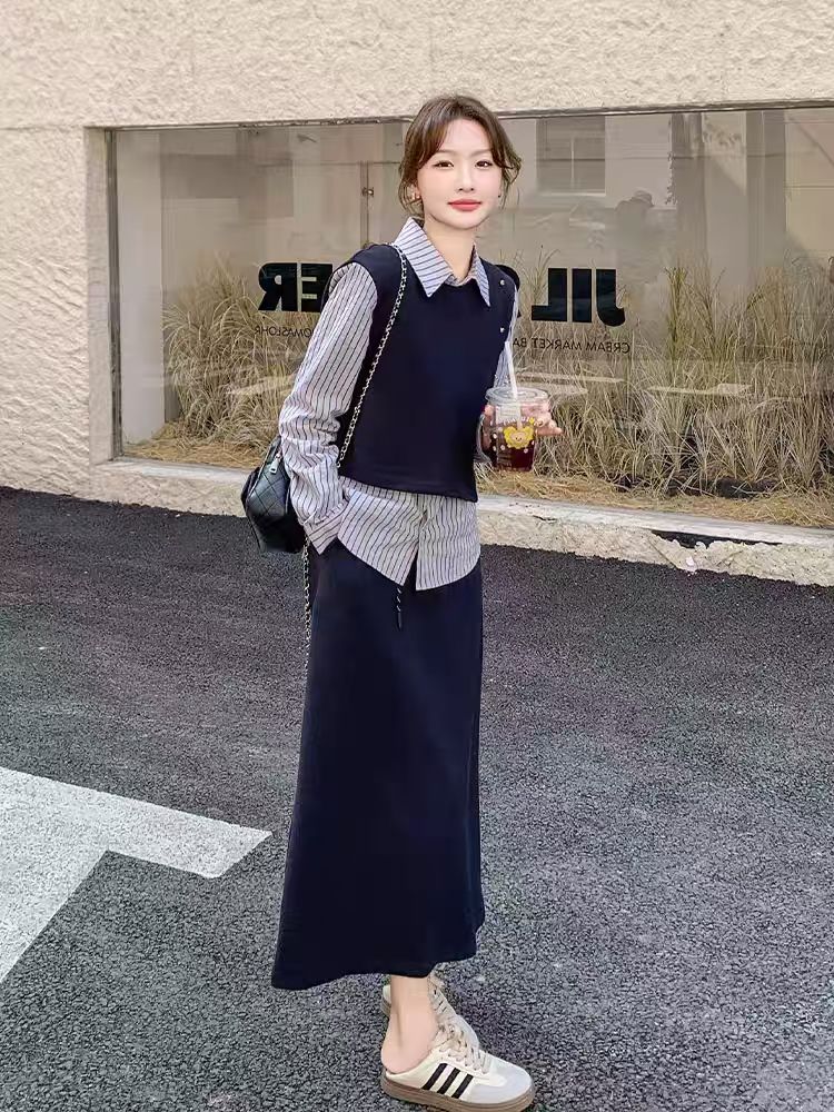 秋季新款法式气质时尚轻奢高级感独特超好看修身套装