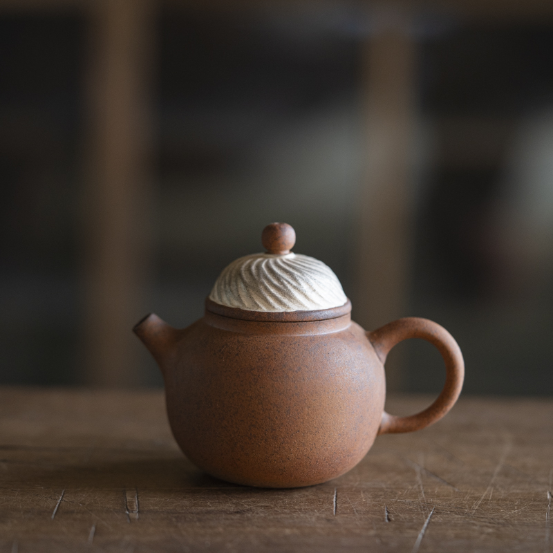 阿茶  老岩泥-灰念-小圆满壶-容量120CC（V1062）口径4cm高