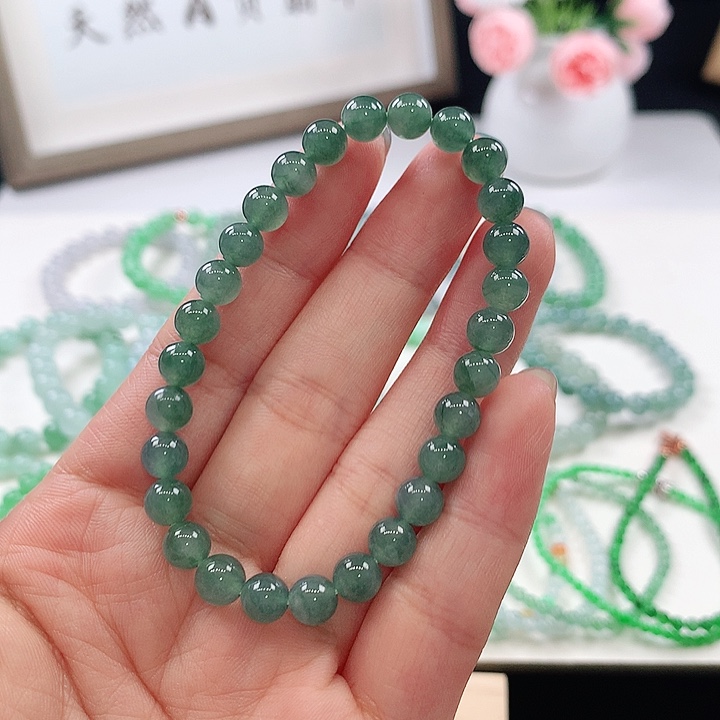 未镶嵌手链翡翠手链6.2mm