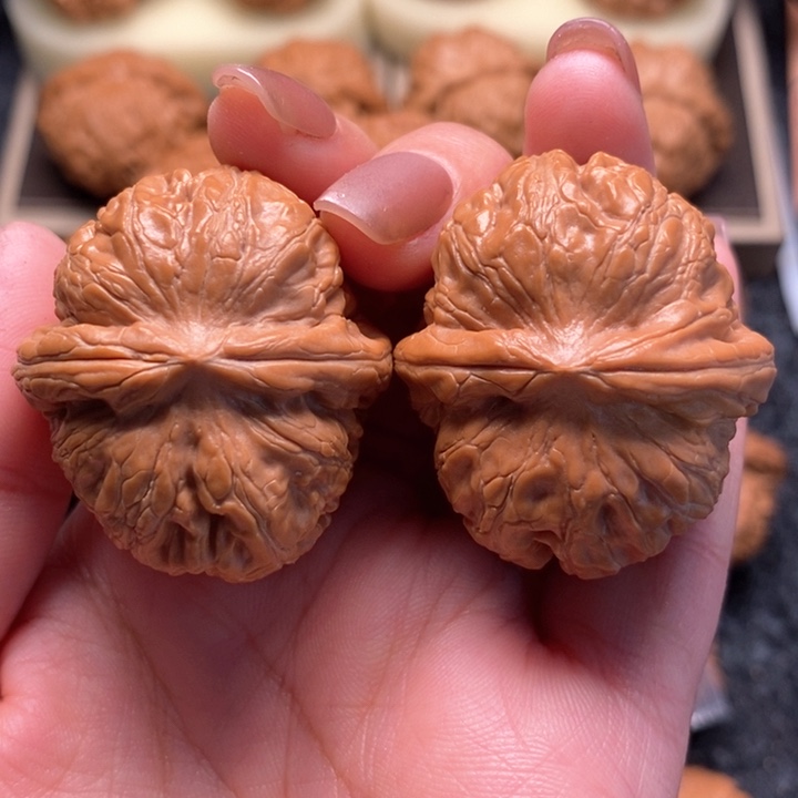 文玩核桃把件蚊***福精品元宝37