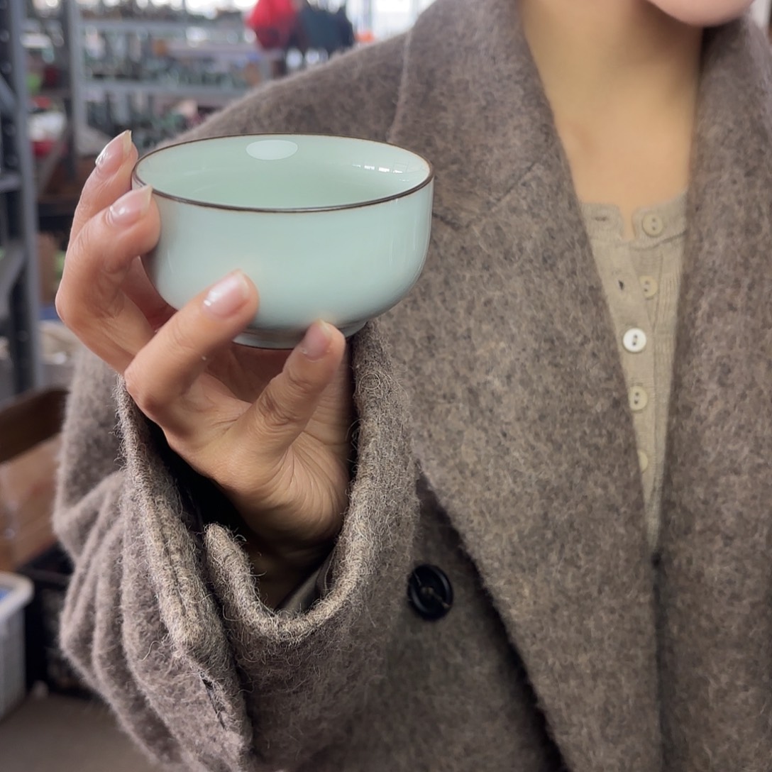 龙泉云间青瓷小米茶器
