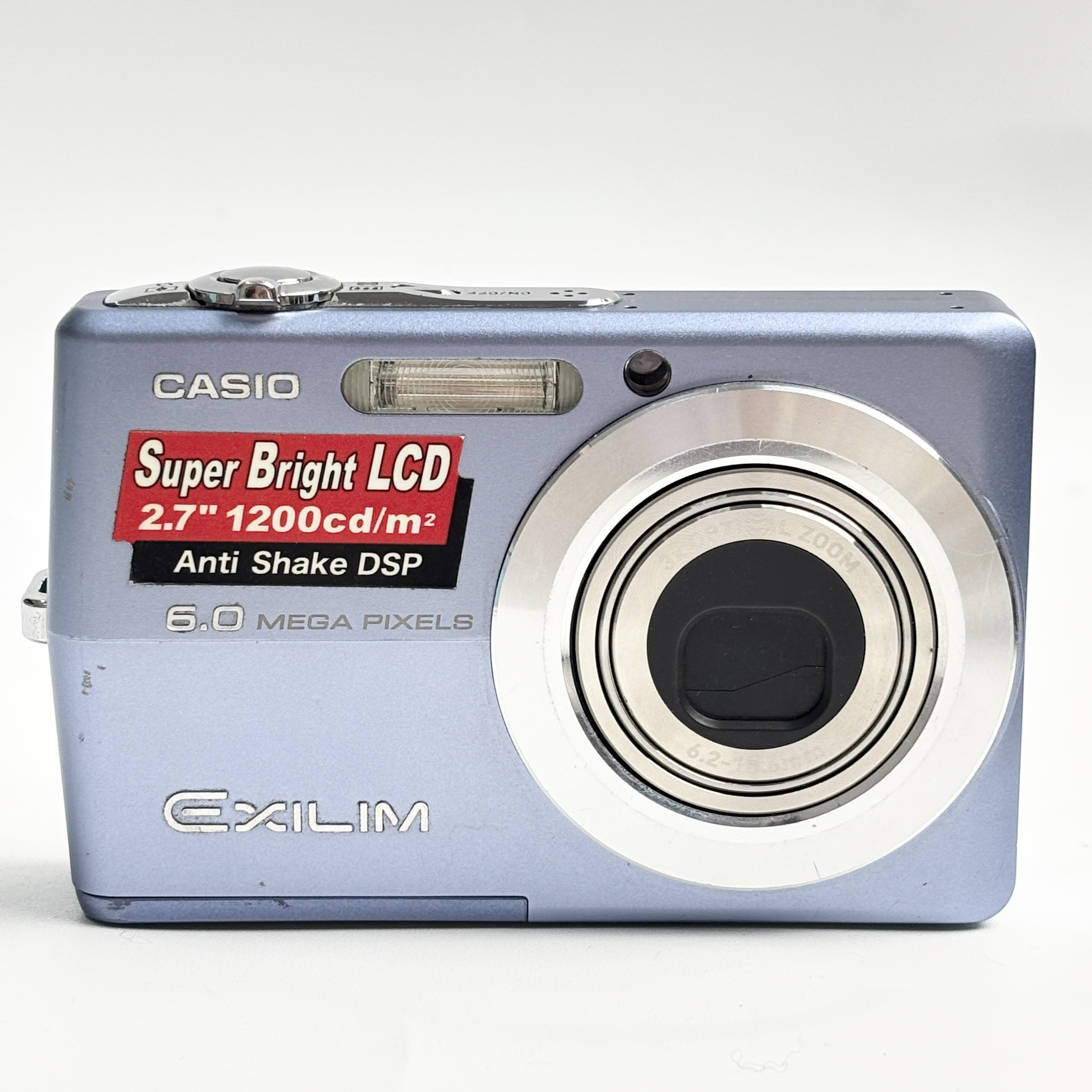 9新 Casio/卡西欧 z600蓝色600w像素3倍光学变焦复古ccd相机
