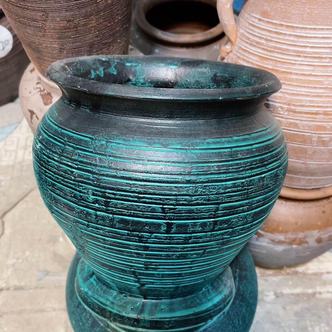 红陶带孔带孔口径17高度19