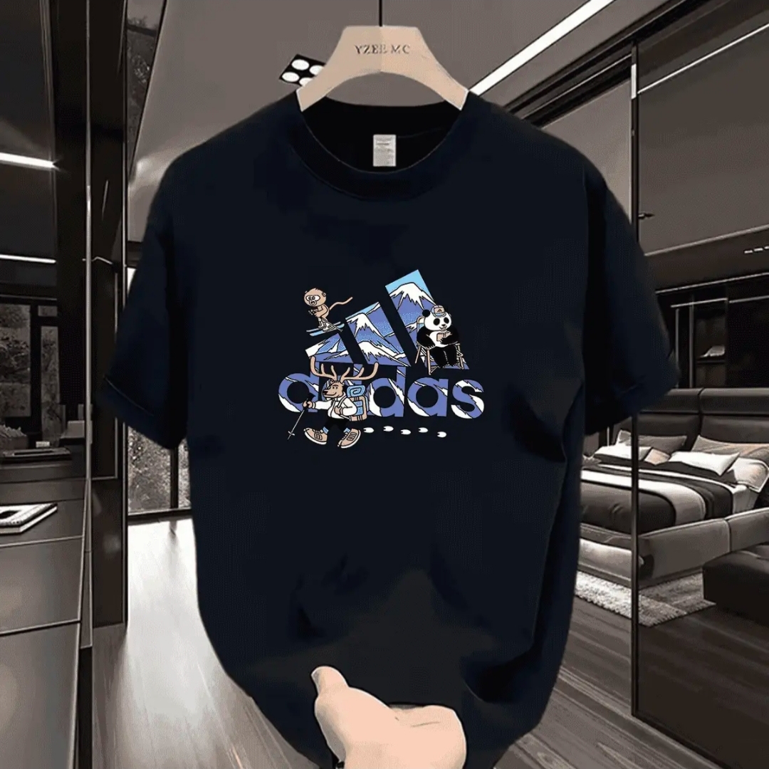 夏季圆领夏季短袖T恤休闲轻奢百搭半袖潮流宽松ins