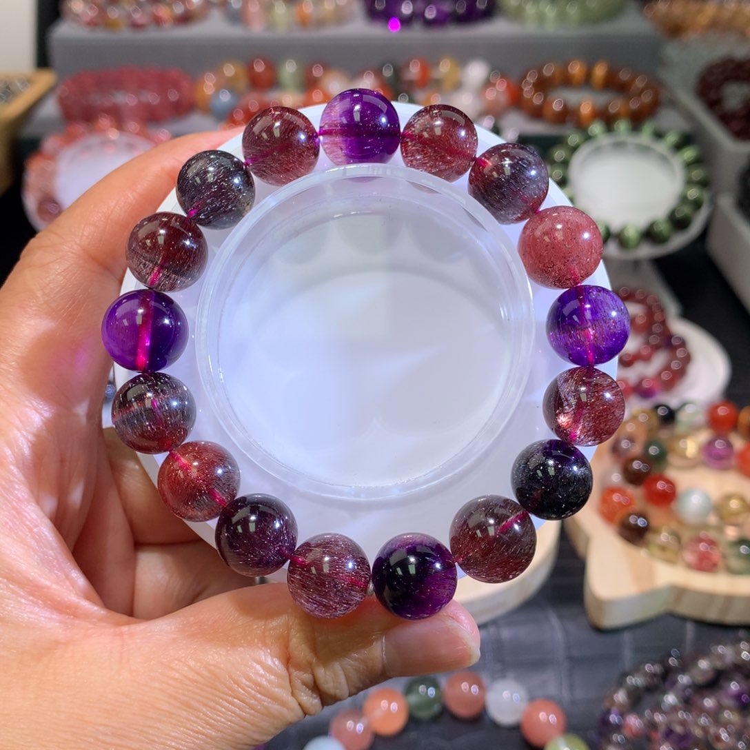 水晶手链未镶嵌12毫米超七