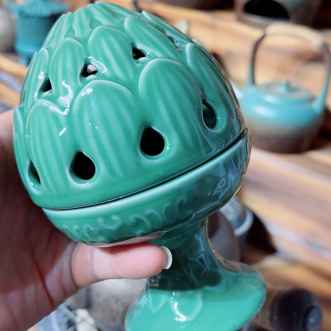 陶瓷香炉茶具摆件