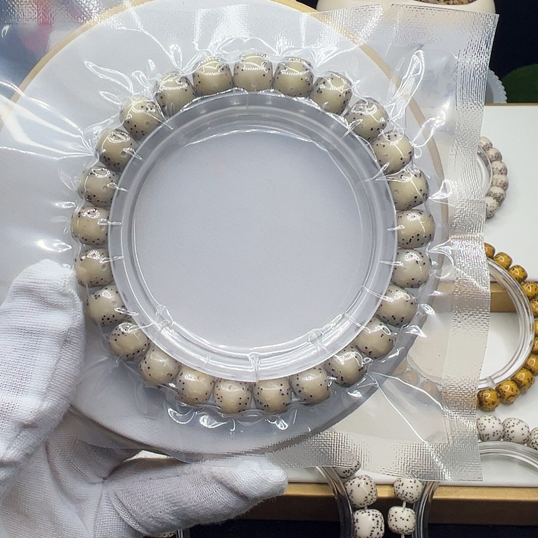 山***北手串星月菩提骨瓷白9.5✖️8.5通体