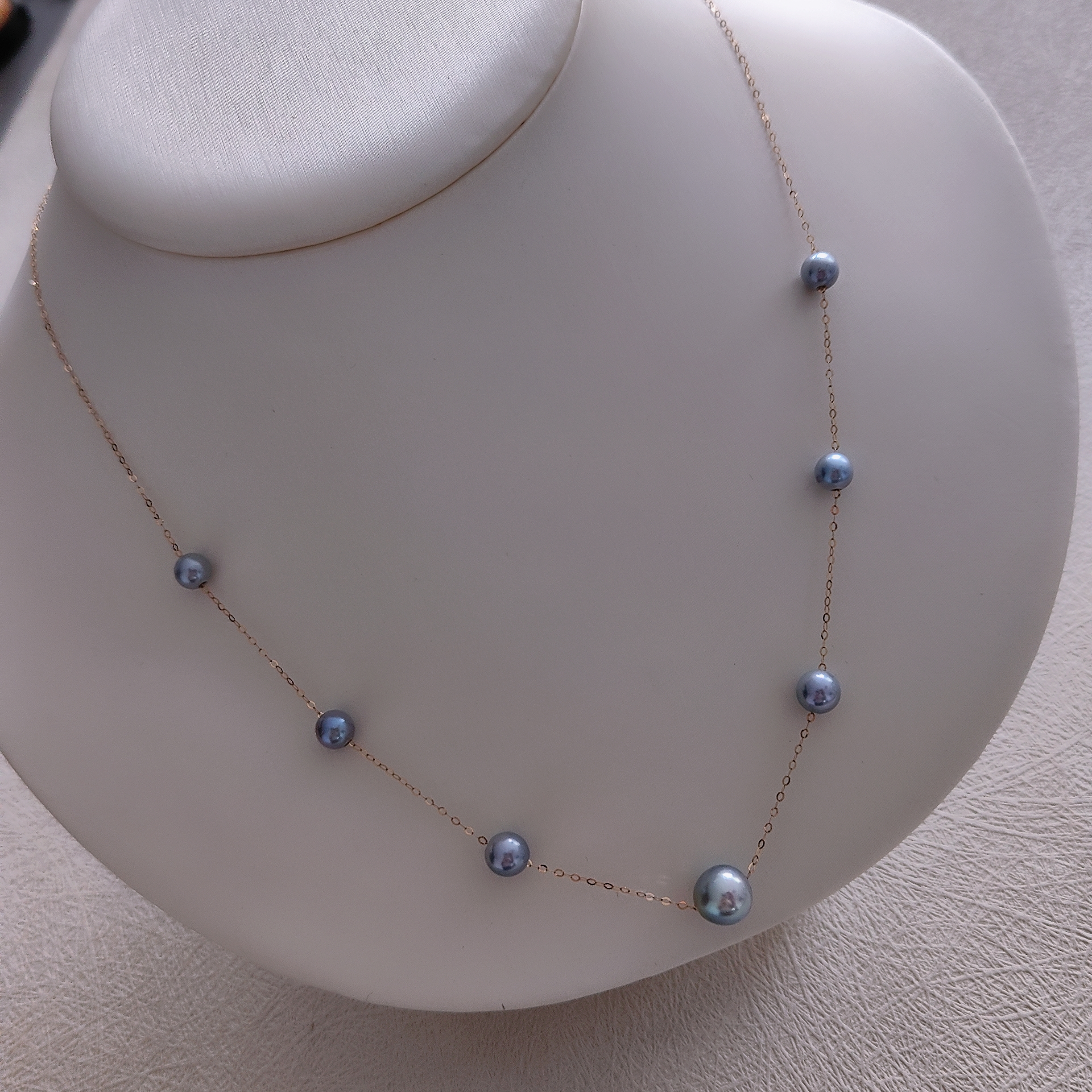 NM真多麻18K满天星项链6-8MM