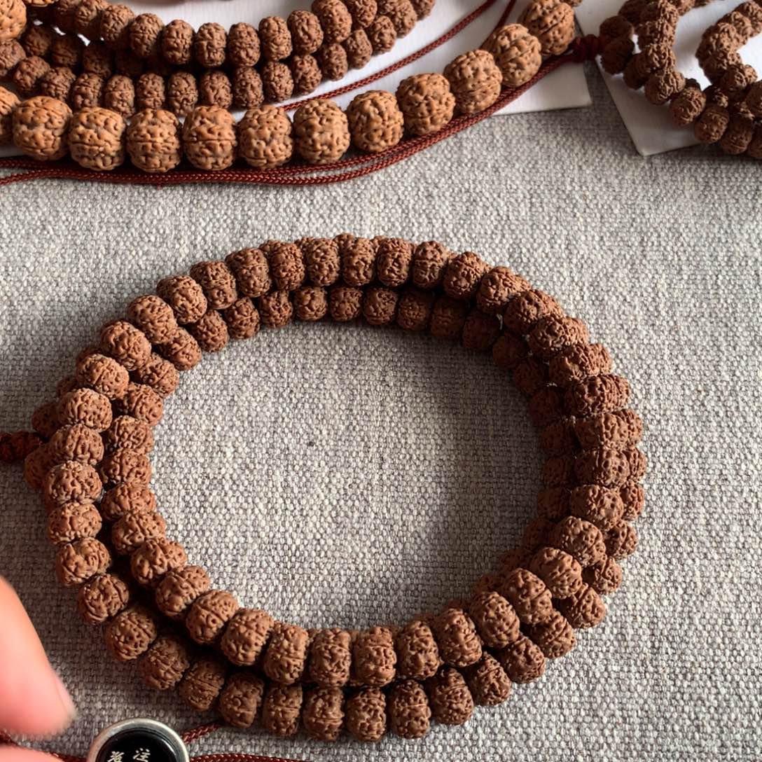 晏***阳金刚菩提吊坠平头细纹8.5mm 0760