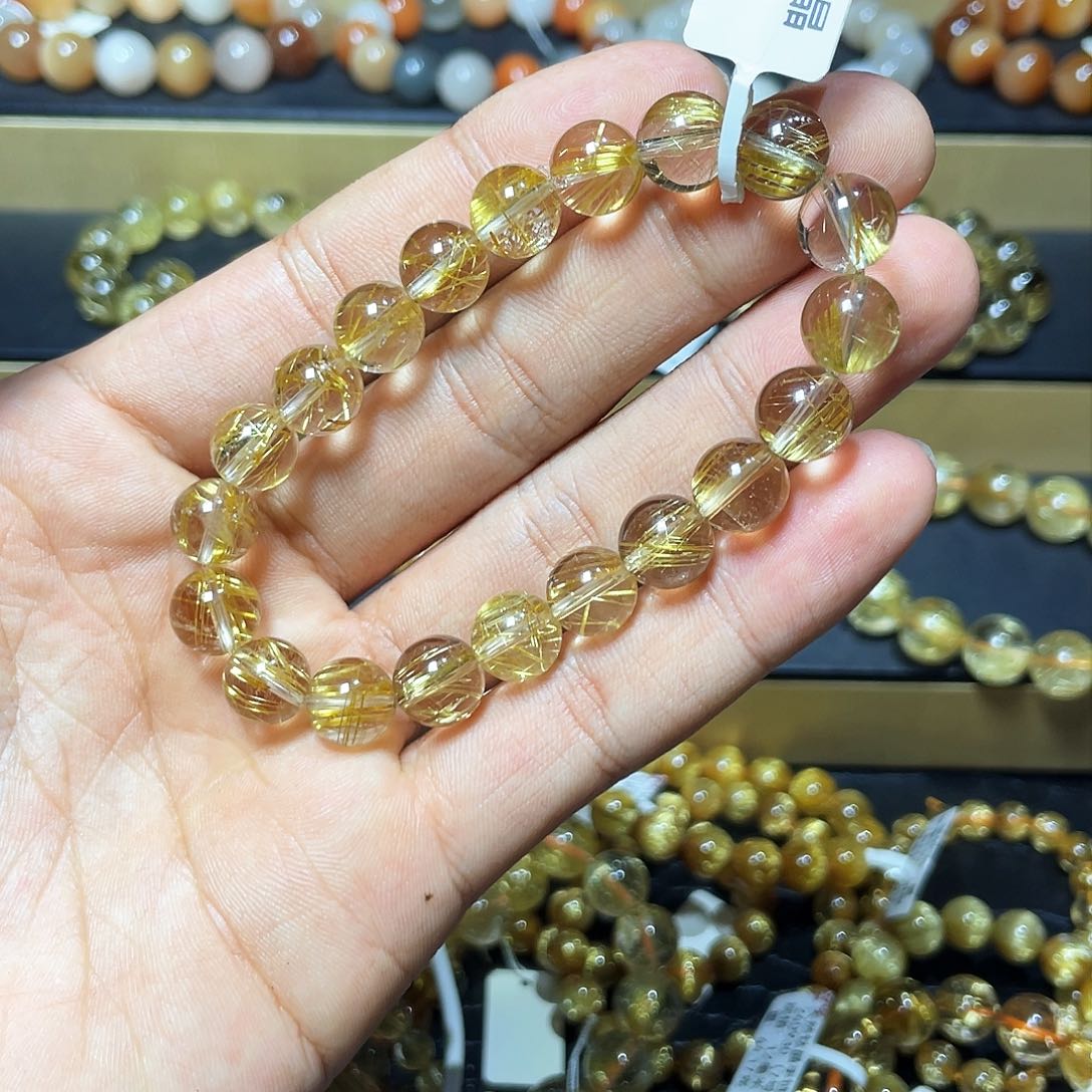 水晶手链未镶嵌钛晶10