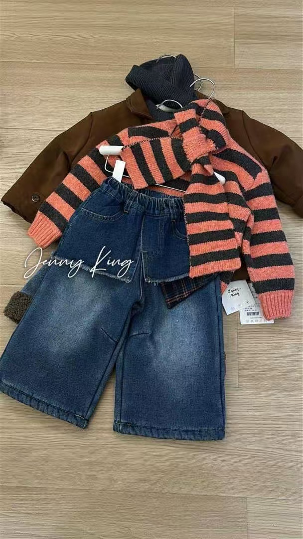 【H6】金珍妮221屁帘牛仔裤童装