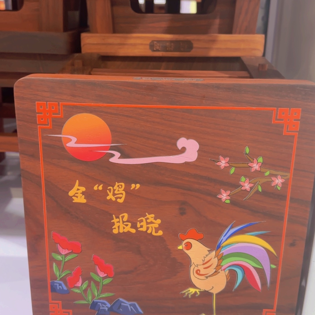 花梨木类家具金鸡报晓千斤凳