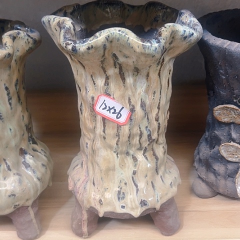 粗陶花盆手工花盆