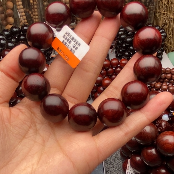 小叶紫檀手串/手链1.8原汁原味老料玻璃底特价款