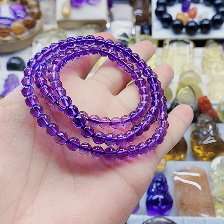 颈饰未镶嵌水晶紫水晶